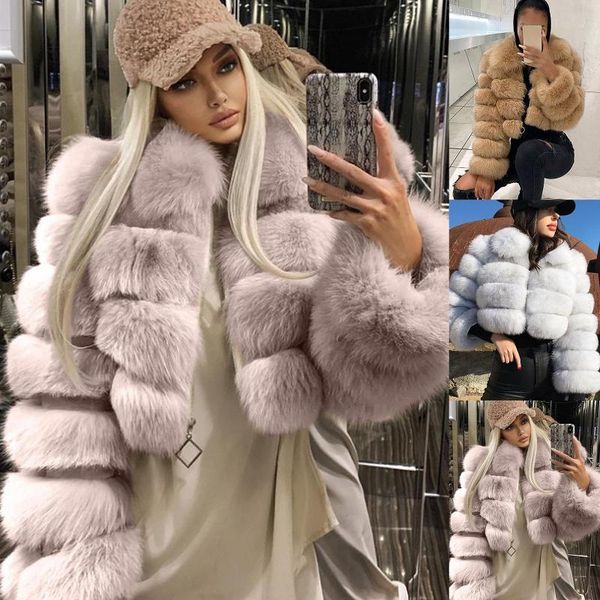 women's fur & faux autumn winter women coat solid color comfort thick plush lapel long sleeve short jacket overcoat, Black
women's fur & faux autumn winter women coat solid color comfort thick plush lapel long sleeve short jacket overcoat, Black
