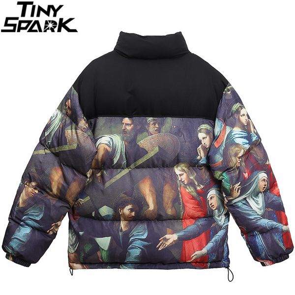 men hip hop vintage retro parka jacket streetwear painting printed jacket harajuku cotton winter padded jacket coat warm outwear 201204, Black
men hip hop vintage retro parka jacket streetwear painting printed jacket harajuku cotton winter padded jacket coat warm outwear 201204, Black