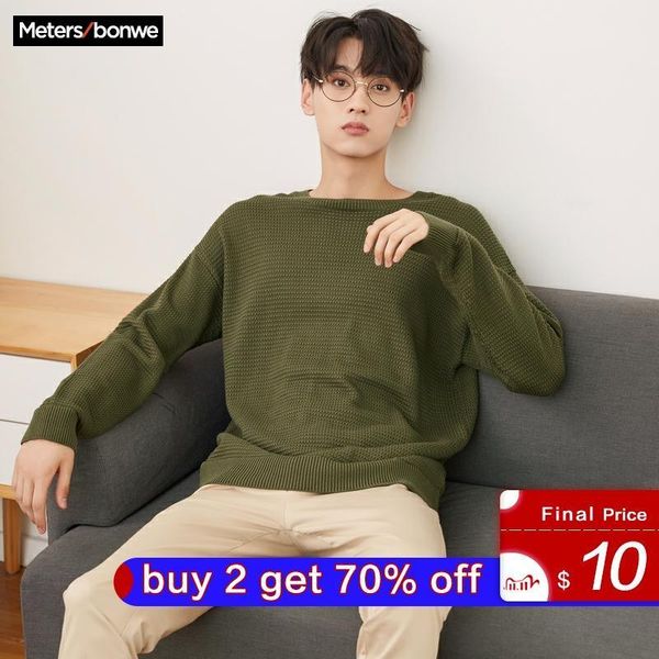 metersbonwe brand knitted sweater men spring autumn fashion long sleeve knitted men cotton sweater clothes 201123, White;black
metersbonwe brand knitted sweater men spring autumn fashion long sleeve knitted men cotton sweater clothes 201123, White;black