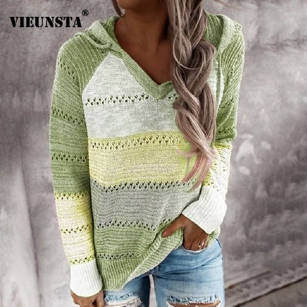 autumn v neck patchwork hooded sweater women casual long sleeve knitted sweater winter striped elegant pullover jumpers y200910, White;black
autumn v neck patchwork hooded sweater women casual long sleeve knitted sweater winter striped elegant pullover jumpers y200910, White;black