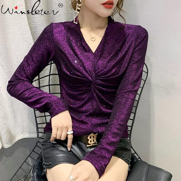 fall winter european clothes t-shirt fashion v-neck drape shiny diamonds women ropa mujer all match tees new t00303a, White
fall winter european clothes t-shirt fashion v-neck drape shiny diamonds women ropa mujer all match tees new t00303a, White