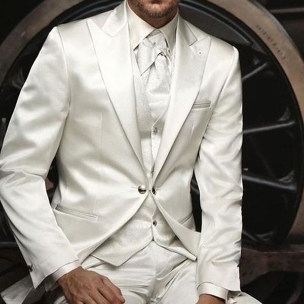 men's suits & blazers white wedding groom tuxedos for man prom stage clothes men peaked lapel 3 piece set gentleman blazer jacket pants, White;black
men's suits & blazers white wedding groom tuxedos for man prom stage clothes men peaked lapel 3 piece set gentleman blazer jacket pants, White;black