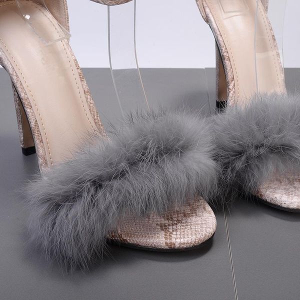 11cm thin high heels sandals footwear fur ankle strap gladiator sandals platform female wedding shoes women party evening, Black
11cm thin high heels sandals footwear fur ankle strap gladiator sandals platform female wedding shoes women party evening, Black