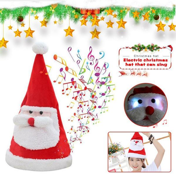 newly electric christmas hat plush toys sing swing santa claus hat washable xmas decor va881
newly electric christmas hat plush toys sing swing santa claus hat washable xmas decor va881