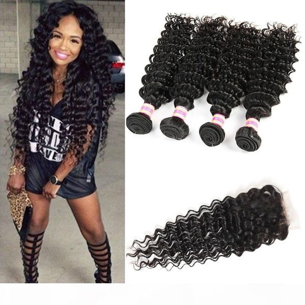 mongolian indian malaysian peruvian brazilian virgin curly hair with closure 4 5 bundles with closure deep wave human hair, Black
mongolian indian malaysian peruvian brazilian virgin curly hair with closure 4 5 bundles with closure deep wave human hair, Black