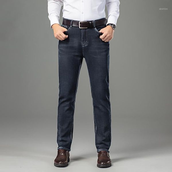 men's jeans men trousers business casual stretch slim denim classic style pants blue male1
men's jeans men trousers business casual stretch slim denim classic style pants blue male1