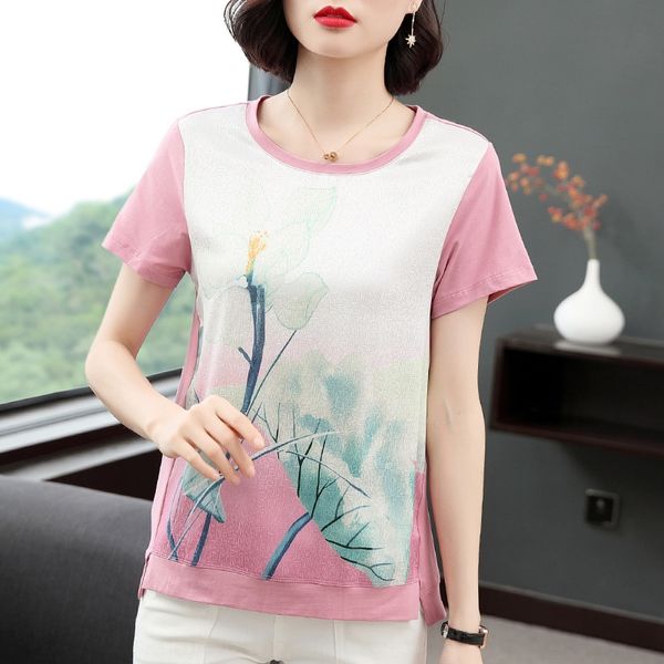 mother's clothing new summer 2020 thin cotton for women short sleeve aunt's 40 year old for women's clothes t-shirt clothing, White
mother's clothing new summer 2020 thin cotton for women short sleeve aunt's 40 year old for women's clothes t-shirt clothing, White
