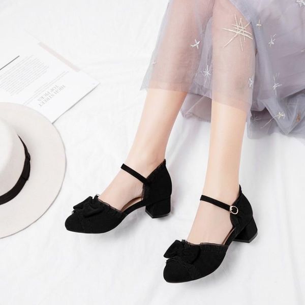 med heels 2020 women lolita shoes ankle strap pumps spring butterfly-knot lace shoes square heels party big size 30-43, Black
med heels 2020 women lolita shoes ankle strap pumps spring butterfly-knot lace shoes square heels party big size 30-43, Black