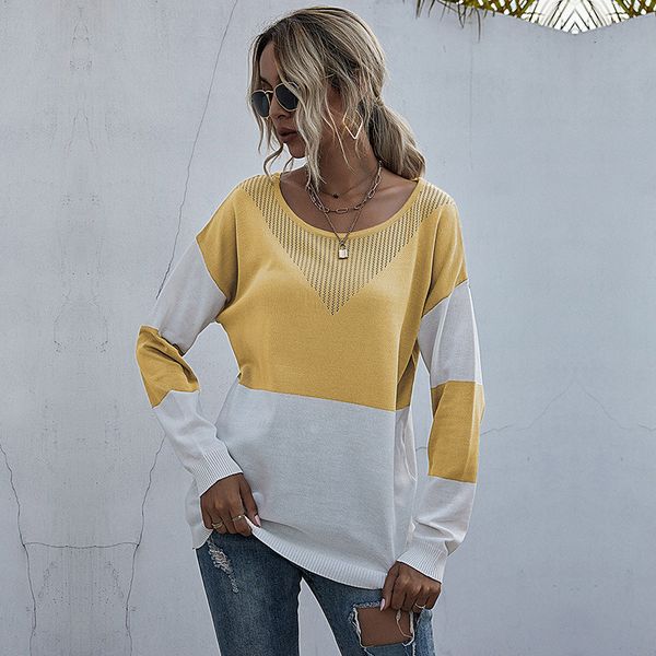 new 2021 women spring chic elegant o neck casual sweater sweet knit long sleeve patchwork pull slim sweaters kxc3, White
new 2021 women spring chic elegant o neck casual sweater sweet knit long sleeve patchwork pull slim sweaters kxc3, White