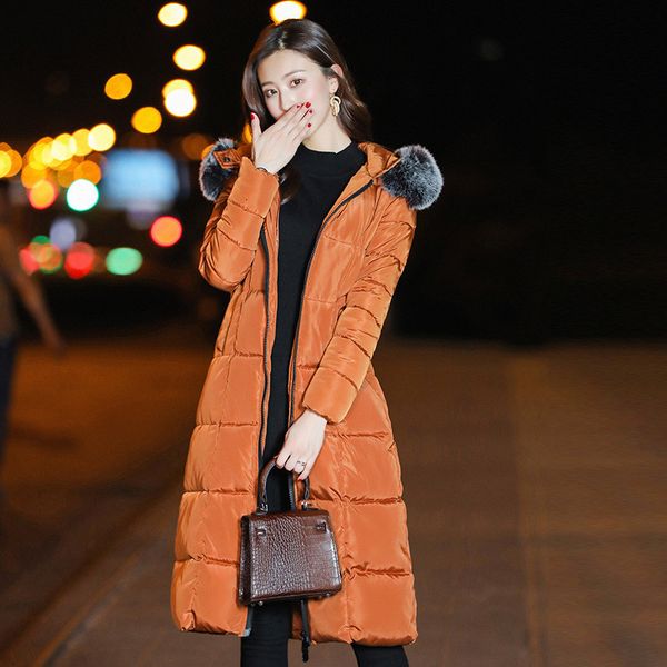 2021 new women's cotton coat long autumn new korean fashion released white skin with hood plus size thick female jacket lj065 kckv, Black
2021 new women's cotton coat long autumn new korean fashion released white skin with hood plus size thick female jacket lj065 kckv, Black
