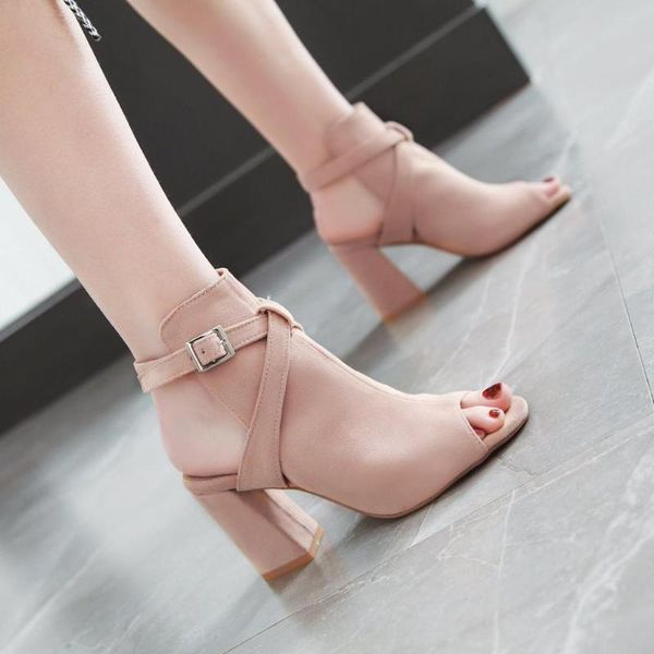woman sandals 2020 summer flock high heels peep toe sandals ladies gladiator shoes women sandalias tacon alto mujer, Black
woman sandals 2020 summer flock high heels peep toe sandals ladies gladiator shoes women sandalias tacon alto mujer, Black