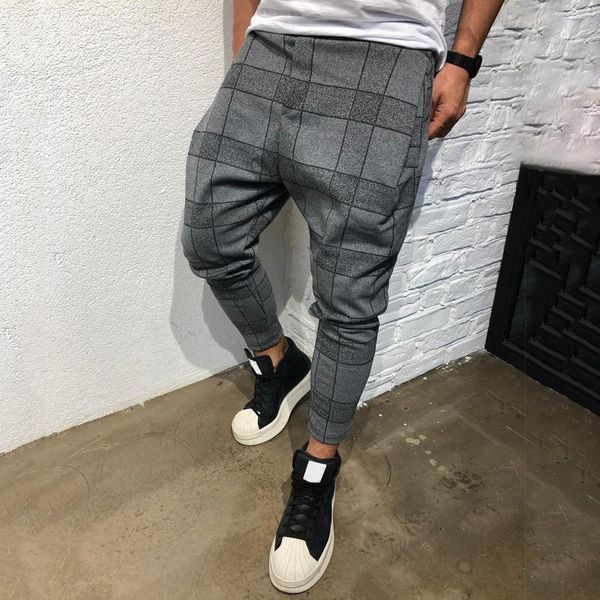 men's pants autumn spring men plaid casual long elastic waist harem plus size loose hip-hop trousers clothing, Black
men's pants autumn spring men plaid casual long elastic waist harem plus size loose hip-hop trousers clothing, Black