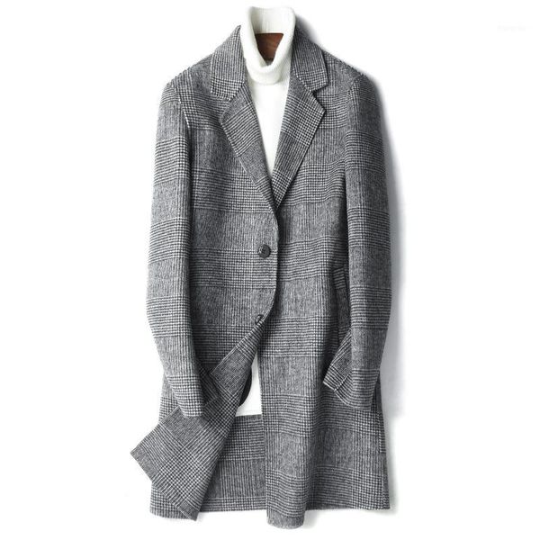 yolanfairy double sided wool coat for men autumn winter warm plaid wool overcoats plus size jacket d-19-0813-2 mf6381, Black
yolanfairy double sided wool coat for men autumn winter warm plaid wool overcoats plus size jacket d-19-0813-2 mf6381, Black
