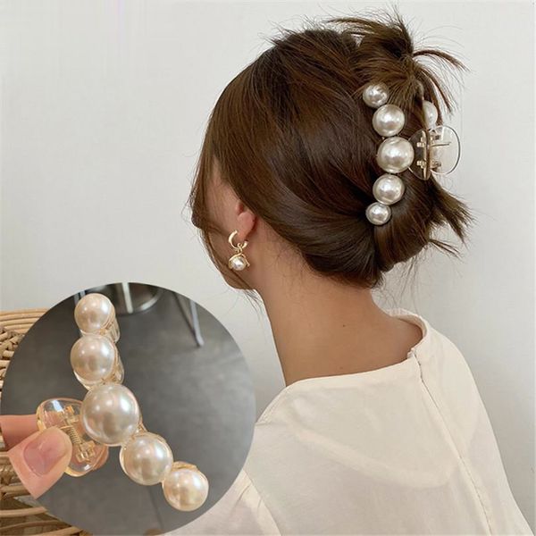 2021 new hyperbole big pearls acrylic hair claw clips big size makeup hair styling barrettes for women hair accessories, Black;brown
2021 new hyperbole big pearls acrylic hair claw clips big size makeup hair styling barrettes for women hair accessories, Black;brown