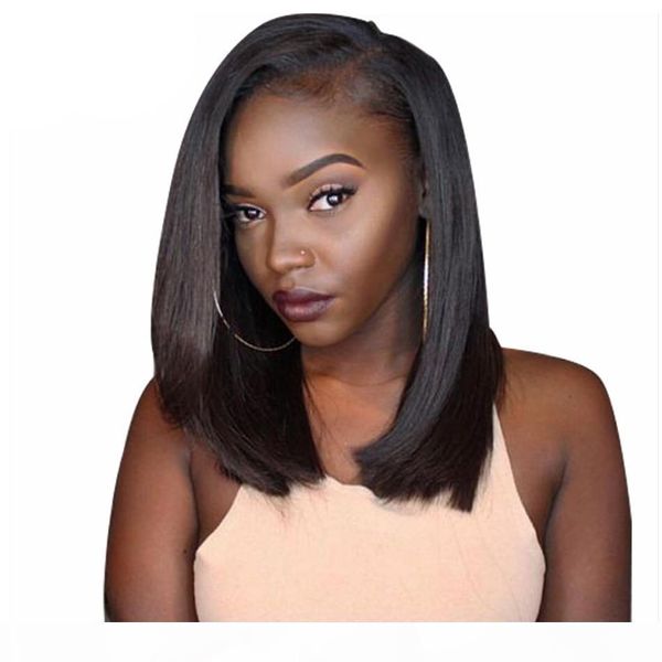glueless bob wig brazilian straight short lace front human hair wigs for black women pre plucked with baby hair remy hair bleached knots, Black;brown
glueless bob wig brazilian straight short lace front human hair wigs for black women pre plucked with baby hair remy hair bleached knots, Black;brown