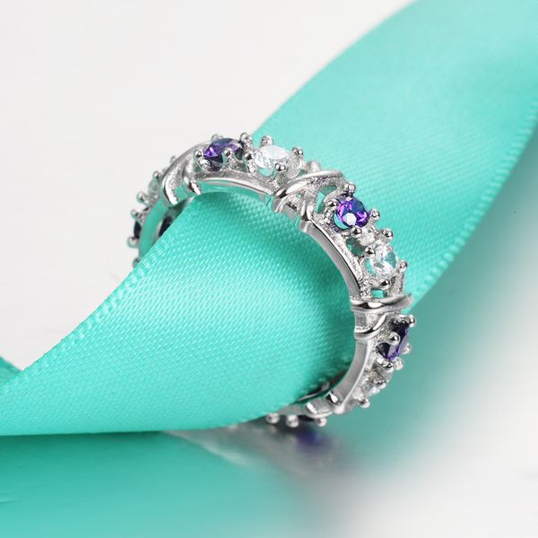 ring zircon cross two women's color x separation engagement jewelry, Silver
ring zircon cross two women's color x separation engagement jewelry, Silver