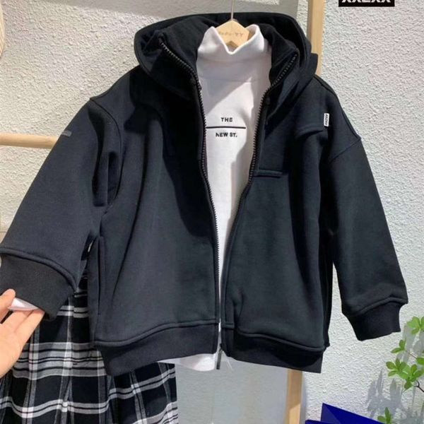 men's korean children's wear paula and bora women's plush zipper sweater hoodie coat autumn winter 2020 middle school childre, Black
men's korean children's wear paula and bora women's plush zipper sweater hoodie coat autumn winter 2020 middle school childre, Black