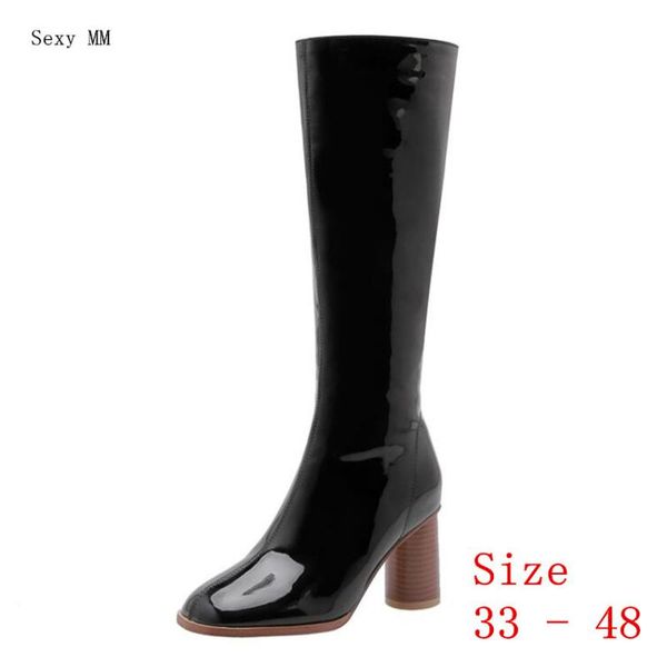 boots spring autumn women knee high woman heel long botas small plus size 33 - 48, Black
boots spring autumn women knee high woman heel long botas small plus size 33 - 48, Black