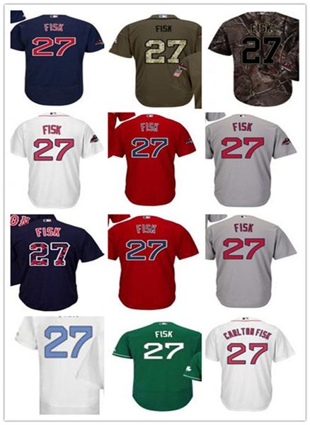 custom boston red sox leave name number 27 carlton fisk baseball jersey men women youth jerseys, Blue;black 
custom boston red sox leave name number 27 carlton fisk baseball jersey men women youth jerseys, Blue;black