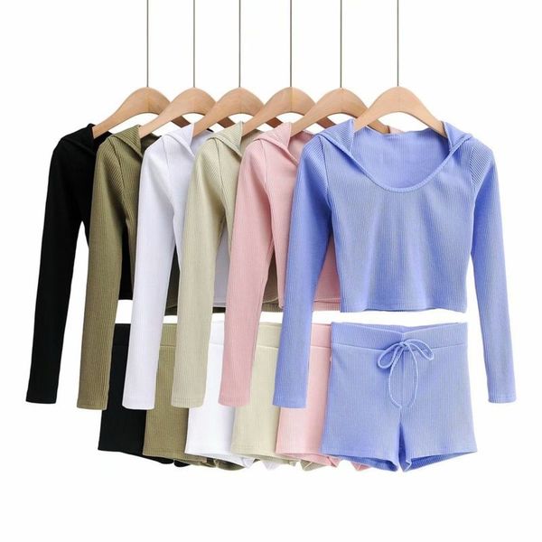 new long sleeve t-shirt + women's straight casual shorts sports thread suit, Gray
new long sleeve t-shirt + women's straight casual shorts sports thread suit, Gray