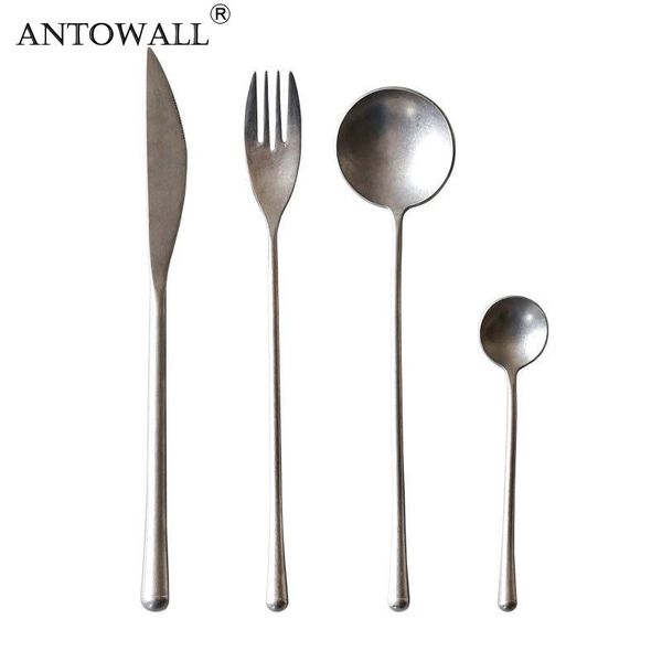 antowall 4pcs/set flatware high-grade sliver original vintage steak cutlery set 304 stainless steel knife fork spoon set golden
antowall 4pcs/set flatware high-grade sliver original vintage steak cutlery set 304 stainless steel knife fork spoon set golden