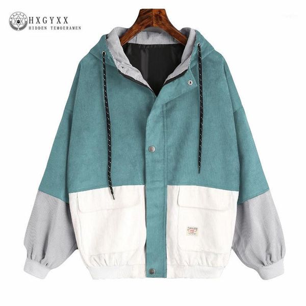 autumn warm color block hooded corduroy jacket drawstring hit color patched pocket thick basic women coat harajuku new okd1601, Black;brown
autumn warm color block hooded corduroy jacket drawstring hit color patched pocket thick basic women coat harajuku new okd1601, Black;brown