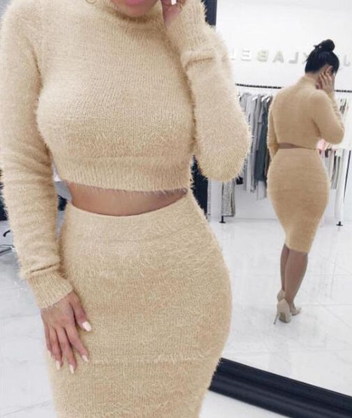 bodycon dress autumn winter 2 piece set women o neck long sleeve sweater knit skirt elegant lady 3 color two piece set warm clothing, White
bodycon dress autumn winter 2 piece set women o neck long sleeve sweater knit skirt elegant lady 3 color two piece set warm clothing, White