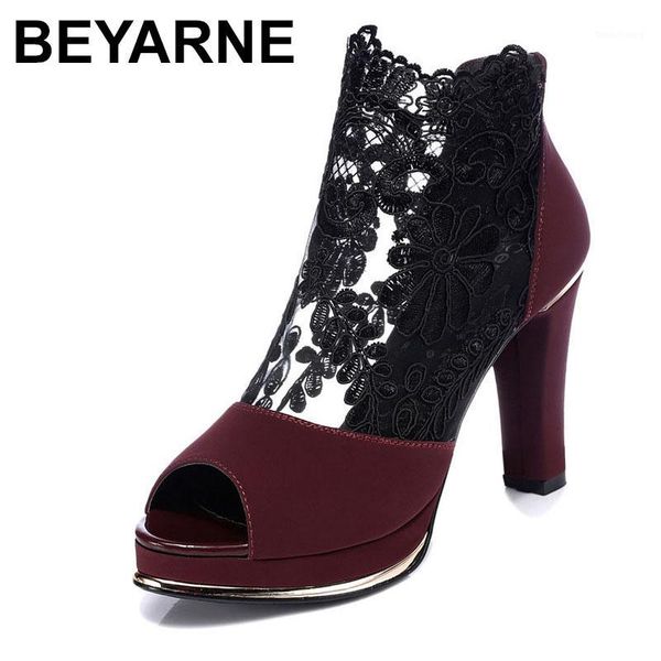 beyarne 2020 new high-heeled shoes with coarse gauze lace fish mouth sandals women sandals e1231, Black
beyarne 2020 new high-heeled shoes with coarse gauze lace fish mouth sandals women sandals e1231, Black