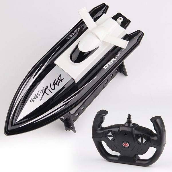High Speed RC Boat Speedboat Mod 2.4GHz 4 Channel 20km/h Racing Remote Control Boat as gift For children Toys Kids Gift, Black
High Speed RC Boat Speedboat Mod 2.4GHz 4 Channel 20km/h Racing Remote Control Boat as gift For children Toys Kids Gift, Black