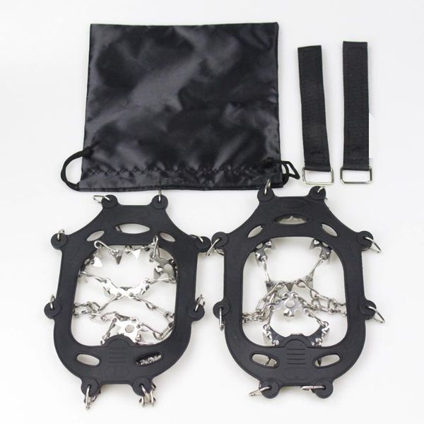 ankle support 1 pair of 19 teeth ice crampons winter snow boot shoes gripper anti-skid spikes traction cleats, Blue;black
ankle support 1 pair of 19 teeth ice crampons winter snow boot shoes gripper anti-skid spikes traction cleats, Blue;black
