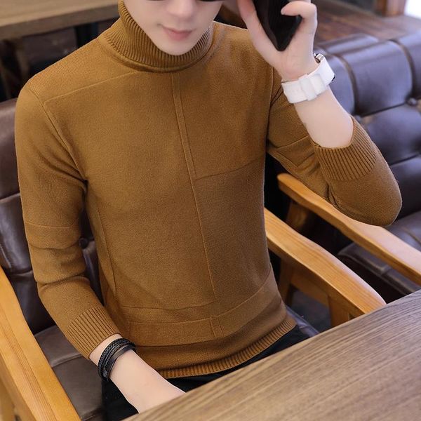 2021 spring turtleneck sweater men's slim korean fashion student lapel sweater pure cotton men's winter, White;black
2021 spring turtleneck sweater men's slim korean fashion student lapel sweater pure cotton men's winter, White;black
