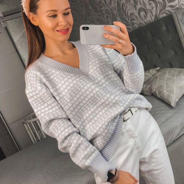 gigogou thick oversize women autumn winter pullover sweater outwear jacquard knitted jumper casual warm female sweater t200910, White;black
gigogou thick oversize women autumn winter pullover sweater outwear jacquard knitted jumper casual warm female sweater t200910, White;black