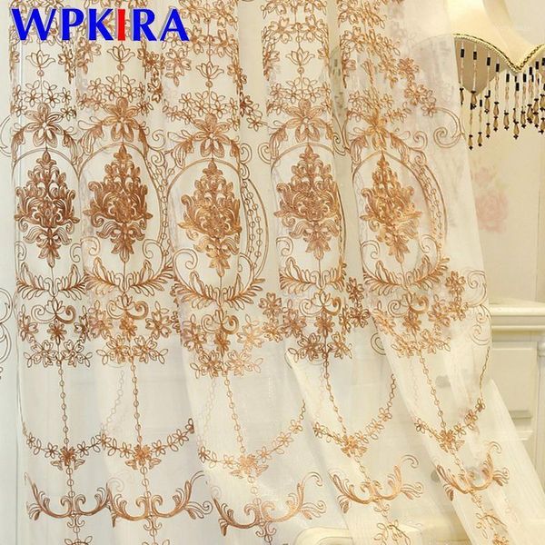 curtain & drapes european brown embroidery tulle for living room window door screen modern beige voile bedroom kitchen gauze m211d31
curtain & drapes european brown embroidery tulle for living room window door screen modern beige voile bedroom kitchen gauze m211d31