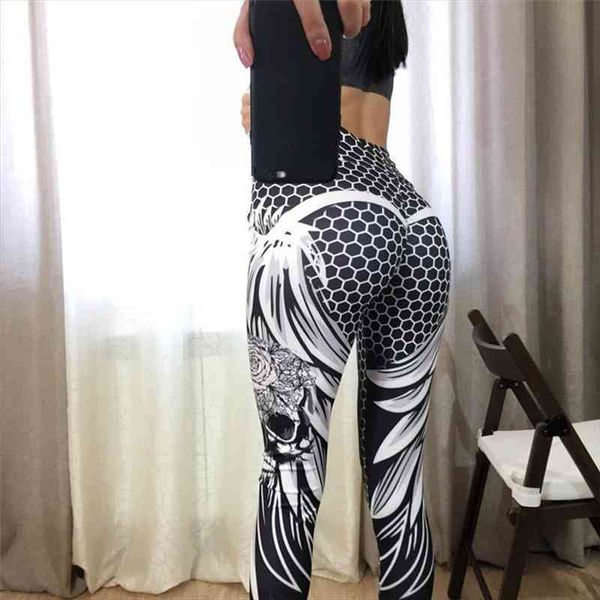 high waist women leggings skull solid color fitness print pants honeycomb wings polyester women leggings, Black
high waist women leggings skull solid color fitness print pants honeycomb wings polyester women leggings, Black
