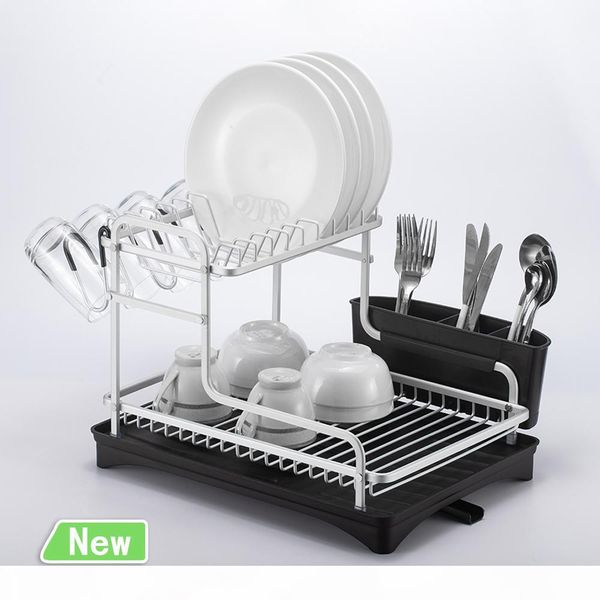 2 уровня silver нержавеющая алюминиевая тарелки кухни стойки раковины drainer плиты сушка полки организатор аксессуары столовые приборы посу
2 уровня silver нержавеющая алюминиевая тарелки кухни стойки раковины drainer плиты сушка полки организатор аксессуары столовые приборы посу