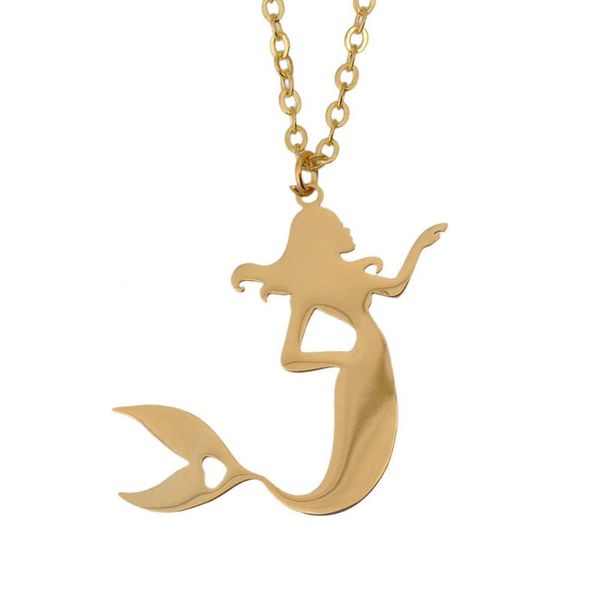 pendant necklaces dainty mermaid necklace for women jewelry stainless steel polished gold color cute choker chain 18'' +2'�, Silver
pendant necklaces dainty mermaid necklace for women jewelry stainless steel polished gold color cute choker chain 18'' +2'�, Silver