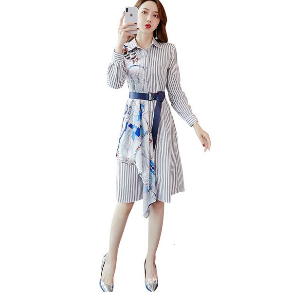 2020 new spring and fall dressed feminine fashion fresh sweet casual stripe dress, Black;gray
2020 new spring and fall dressed feminine fashion fresh sweet casual stripe dress, Black;gray