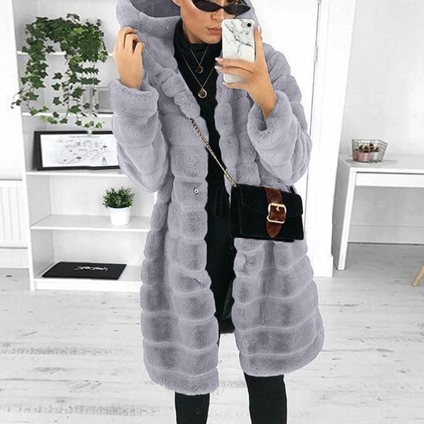 women's fur & faux korean imitation mink coat loose plush thickened hooded winter warm jacket woman fashion clothing 2021, Black
women's fur & faux korean imitation mink coat loose plush thickened hooded winter warm jacket woman fashion clothing 2021, Black