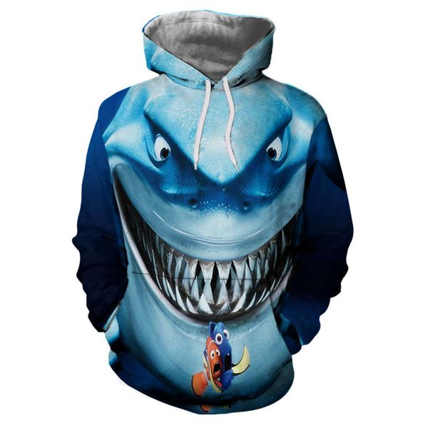 shark 3d printing pullover hooded men's sweater hoodies for men sportswear ing, Black
shark 3d printing pullover hooded men's sweater hoodies for men sportswear ing, Black