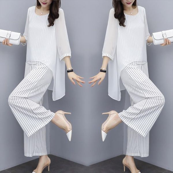 chiffon pantsuits women pant suits for mother of the bride outfit 2021 formal wedding guest striped wide leg loose 3 piece sets, Gray
chiffon pantsuits women pant suits for mother of the bride outfit 2021 formal wedding guest striped wide leg loose 3 piece sets, Gray