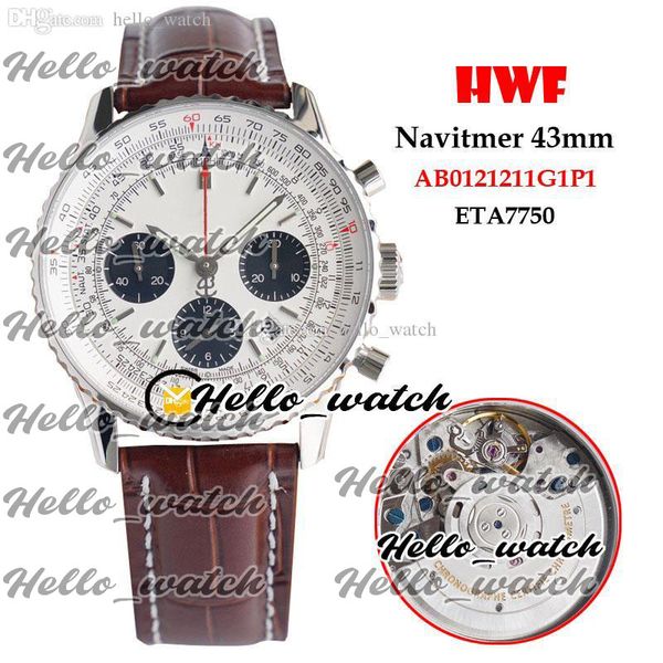 new b01 ab0121211g1p1 eta7750 chronograph automatic mens watch white dial black subdial steel case brown leather satch hello_watch, Slivery;brown
new b01 ab0121211g1p1 eta7750 chronograph automatic mens watch white dial black subdial steel case brown leather satch hello_watch, Slivery;brown