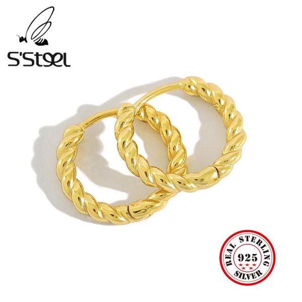 hoop & huggie s'steel 925 sterling silver earrings for women gold pendientes plata de ley mujer boucles d oreille femme 2021 jewelry, Golden;silver
hoop & huggie s'steel 925 sterling silver earrings for women gold pendientes plata de ley mujer boucles d oreille femme 2021 jewelry, Golden;silver
