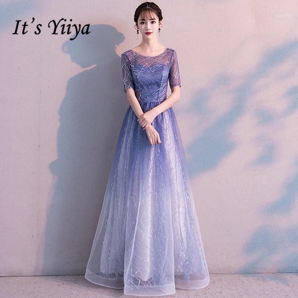it's yiiya evening dress gradient blue color elegant party gowns women a-line floor length short sleeve formal dresses e0481, White;black
it's yiiya evening dress gradient blue color elegant party gowns women a-line floor length short sleeve formal dresses e0481, White;black