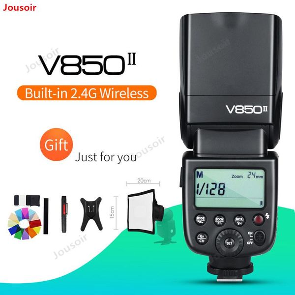 godox v850ii 2.4g gn60 беспроводная система x li-ионная аккумуляторная батарея speedlite для для c / n / s / p / o + free 15 * 20см softbox
godox v850ii 2.4g gn60 беспроводная система x li-ионная аккумуляторная батарея speedlite для для c / n / s / p / o + free 15 * 20см softbox