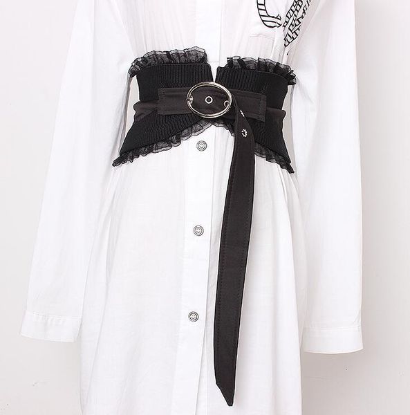women's runway fashion vintage lace cummerbunds female dress corsets waistband belts decoration wide belt r1678, Black;brown
women's runway fashion vintage lace cummerbunds female dress corsets waistband belts decoration wide belt r1678, Black;brown