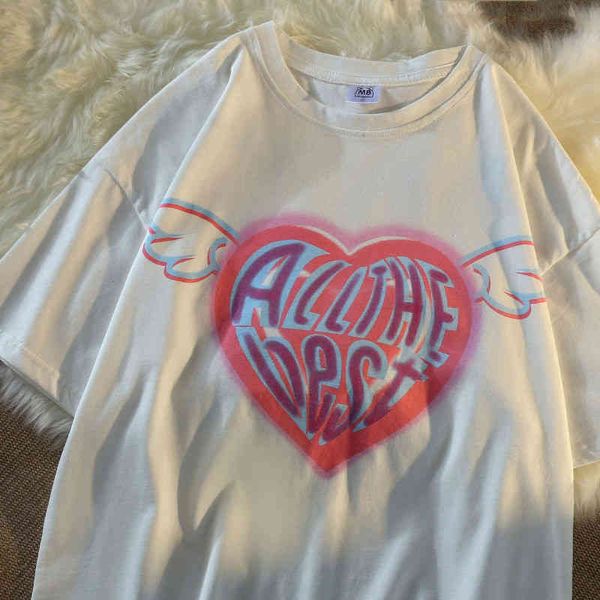 trend 2022 women clothing summer couple loose oversized t-shirt harajuku style tshirt love short sleeve t shirts for girls, White
trend 2022 women clothing summer couple loose oversized t-shirt harajuku style tshirt love short sleeve t shirts for girls, White