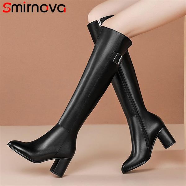 boots smirnova 2021 genuine leather +pu long women high heels casual shoes buckle zip fashion knee, Black
boots smirnova 2021 genuine leather +pu long women high heels casual shoes buckle zip fashion knee, Black