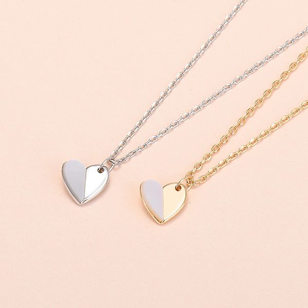 korean love necklace women's simple and versatile fashion net red jewelry small fresh heart-shaped pendant clavicle chain, Silver
korean love necklace women's simple and versatile fashion net red jewelry small fresh heart-shaped pendant clavicle chain, Silver