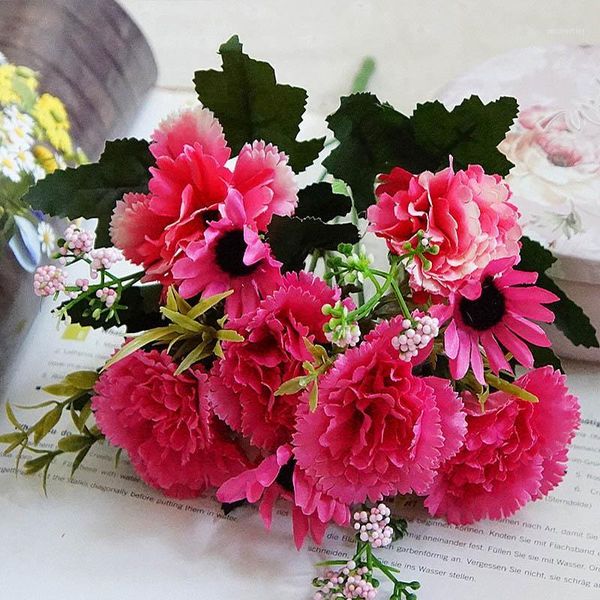decorative flowers & wreaths 7 forks/1 bundle artificial plastic flower christmas home decoration accessories wedding silk carnation diy fak
decorative flowers & wreaths 7 forks/1 bundle artificial plastic flower christmas home decoration accessories wedding silk carnation diy fak
