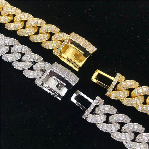 18mm 18inch 20inch 22inch 24inch gold plated bling full cz diamond cuban chain necklace bracelet hiphop rapper street jewelry for men, Silver
18mm 18inch 20inch 22inch 24inch gold plated bling full cz diamond cuban chain necklace bracelet hiphop rapper street jewelry for men, Silver
